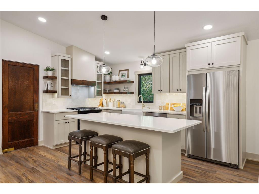 Kitchen island from a Minnesota home listing